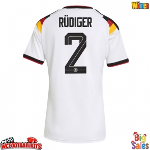 Germany Antonio Rudiger #2 Replica Home Stadium Shirt for Women World Cup 2026 Short Sleeve